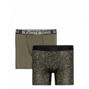 Performance Boxer 2P Boxerkalsonger Khaki Green Björn Borg