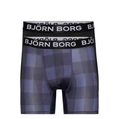 Performance Boxer 2P Boxerkalsonger Multi/mönstrad *Villkorat Erbjudande Björn Borg