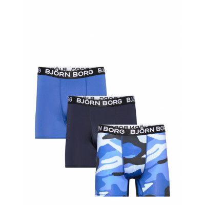 Performance Boxer 3P Boxerkalsonger Blå Björn Borg