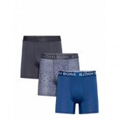 Performance Boxer 3P Boxerkalsonger Blue Björn Borg