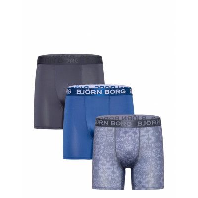 Performance Boxer 3P Boxerkalsonger Blue Björn Borg