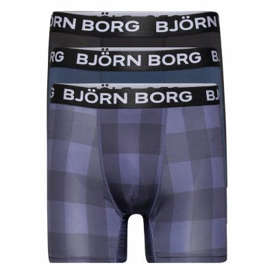 Performance Boxer 3P Boxerkalsonger Multi/mönstrad Björn Borg
