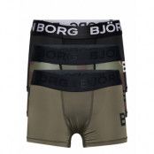 Performance Boxer 3P Night & Underwear Underwear Underpants Grön Björn Borg