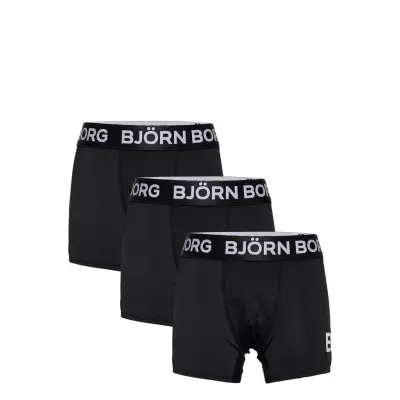 Performance Boxer 3P Night & Underwear Underwear Underpants Svart Björn Borg