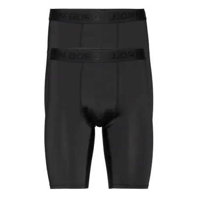 Performance Boxer Long Leg 2P Boxerkalsonger Svart Björn Borg