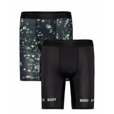 Performance Boxer Long Leg 2P Sport Boxers Black Björn Borg