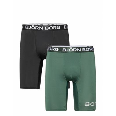 Performance Boxer Long Leg 2P *Villkorat Erbjudande Boxerkalsonger Multi/mönstrad Björn Borg
