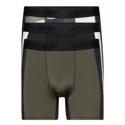 Performance Boxer Panel 3P Boxerkalsonger Multi/mönstrad Björn Borg