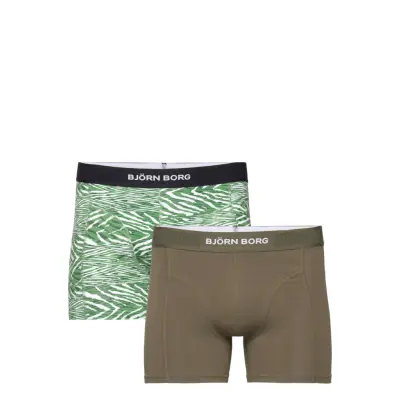Björn Borg Premium Cotton Stretch Boxer 2P Khaki Green