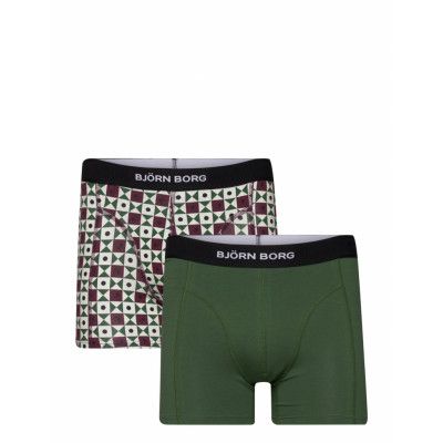 Premium Cotton Stretch Boxer 2P Boxerkalsonger Khakigrön Björn Borg