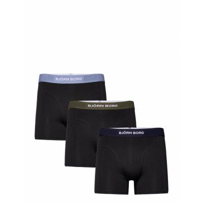 Premium Cotton Stretch Boxer 3P Boxerkalsonger Black Björn Borg