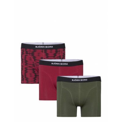 Premium Cotton Stretch Boxer 3P Boxerkalsonger Burgundy Björn Borg