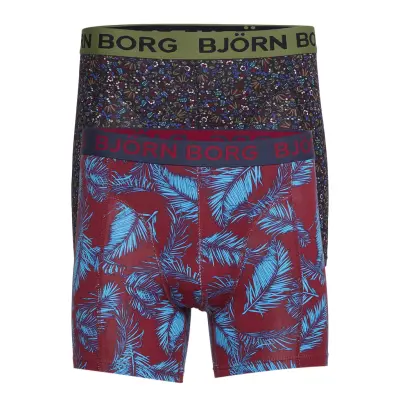 Shorts Bb Ny Palmleaf & Bb Tiny Flower 2P Boxerkalsonger Multi/mönstrad Björn Borg