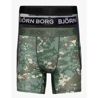 Shorts Per Bb Digital Woodland *Villkorat Erbjudande Boxerkalsonger Grön Björn Borg