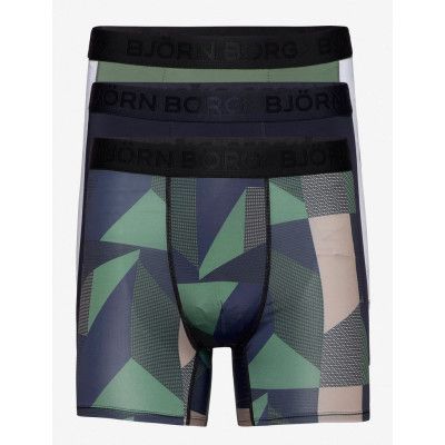 Shorts Per Bb Textured Block *Villkorat Erbjudande Boxerkalsonger Grön Björn Borg