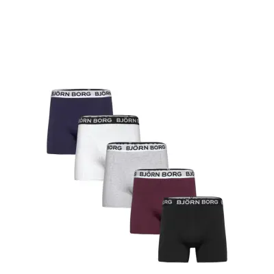 Björn Borg Cotton Stretch Boxer 5P Multi/patterned
