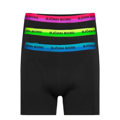 Shorts Sammy Neon Solid Boxerkalsonger Svart Björn Borg