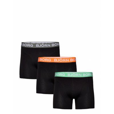 Cotton Stretch Boxer 3P Boxerkalsonger Svart Björn Borg