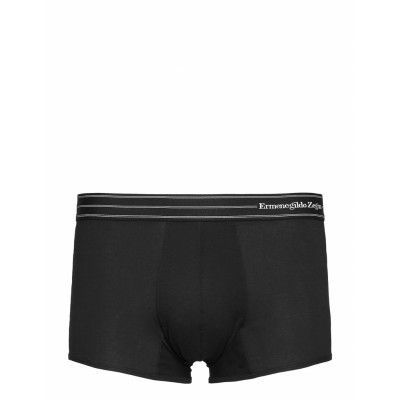 Black Stretch Cotton Trunk Boxerkalsonger Svart Ermenegildo Zegna