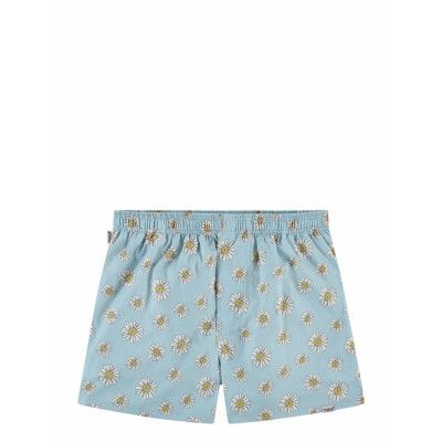 Blue Flowers Underwear Boxer Shorts Blue Pockies