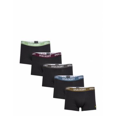Booker 5 Pack Trunks + 5 Pack Socks *Villkorat Erbjudande Underwear Socks Regular Socks Svart Lyle & Scott