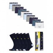 Booker 5 Pack Trunks + 5 Pack Socks *Villkorat Erbjudande Underwear Socks Regular Socks Multi/mönstrad Lyle & Scott