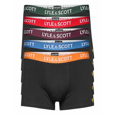Booker 5 Pack Trunks + 5 Pack Socks Underwear Socks Regular Socks Svart Lyle & Scott
