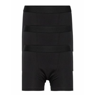 Boxer 3 P Solid Black Night & Underwear Underwear Underpants Svart Lindex