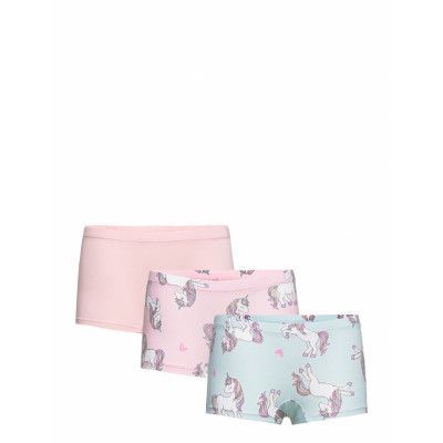 Boxer 3 Pack Aop *Villkorat Erbjudande Night & Underwear Underwear Panties Rosa Lindex