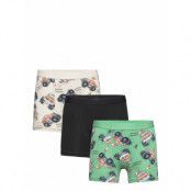 Boxer 3 Pack Elastic Aop Night & Underwear Underwear Underpants Green Lindex