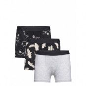 Boxer 3 Pack Elastic Aop Night & Underwear Underwear Underpants Svart Lindex