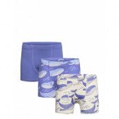 Boxer 3 Pack Hidden Elastic Ao Night & Underwear Underwear Underpants Blue Lindex