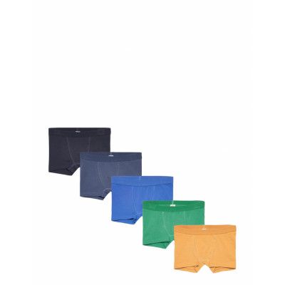 Boxer 5 Pack Solid *Villkorat Erbjudande Underkläder Gul Lindex