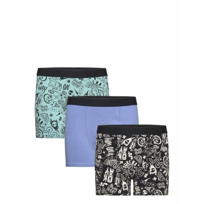 Boxer Aop 3 Pack Night & Underwear Underwear Underpants Multi/patterned Lindex