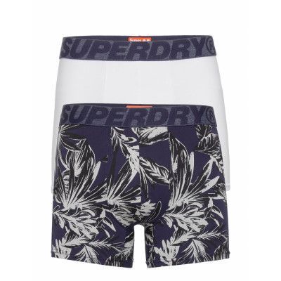 Boxer Double Pack Boxerkalsonger Blå Superdry
