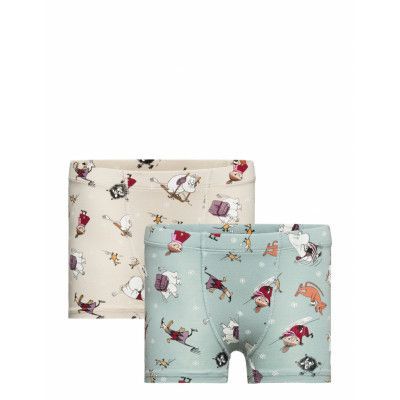 Boxer Moomin 2 Pack Night & Underwear Underwear Underpants Beige Lindex