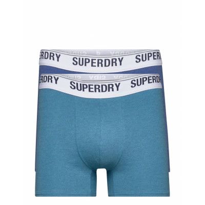 Boxer Multi Double Pack Boxerkalsonger Blå Superdry