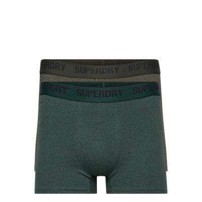Boxer Multi Double Pack Boxerkalsonger Grön Superdry