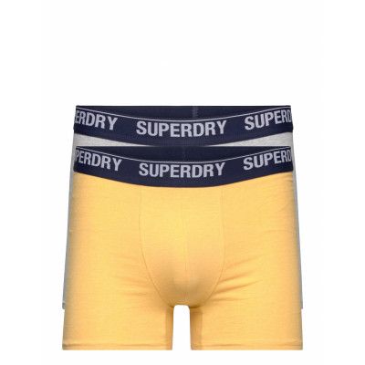 Boxer Multi Double Pack Boxerkalsonger Gul Superdry