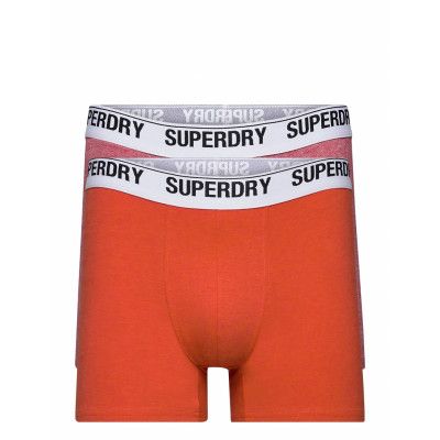 Boxer Multi Double Pack Boxerkalsonger Orange Superdry
