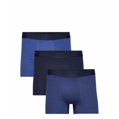 Boxer Multi Triple Pack Boxerkalsonger Blå *Villkorat Erbjudande Superdry