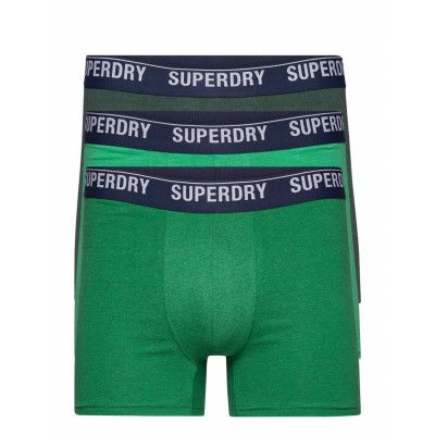 Boxer Multi Triple Pack Boxerkalsonger Grön *Villkorat Erbjudande Superdry