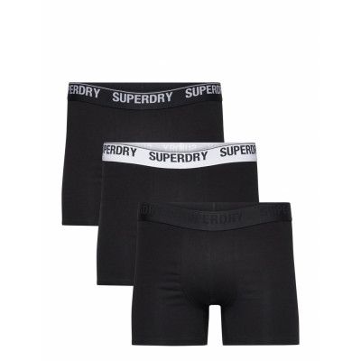 Boxer Multi Triple Pack Boxerkalsonger Svart *Villkorat Erbjudande Superdry
