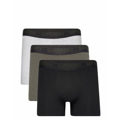 Boxer Multi Triple Pack Boxerkalsonger Svart *Villkorat Erbjudande Superdry