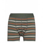 Boxer Po.P Striped School Night & Underwear Underwear Underpants Grön Polarn O. Pyret