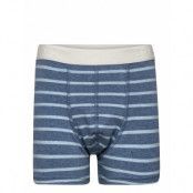 Boxer Po.P Striped School Night & Underwear Underwear Underpants Blå Polarn O. Pyret