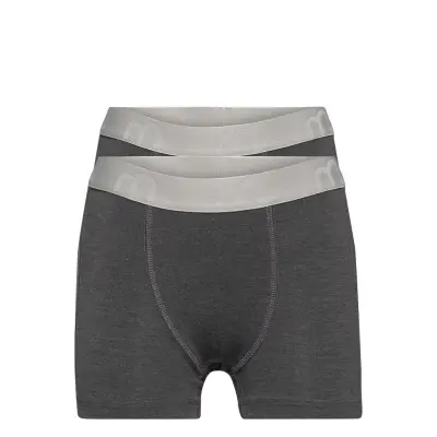 Boxers 2-Pack Night & Underwear Underwear Underpants Grå Minymo