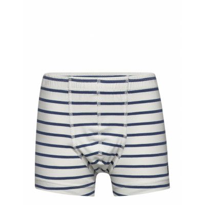 Boy Boxer Po.P Striped School Night & Underwear Underwear Underpants Blå Polarn O. Pyret