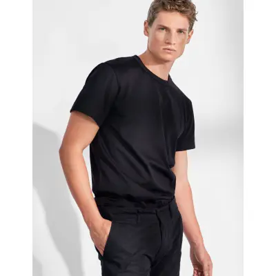 Bread & Boxers Crew-Neck Pima - Black - M