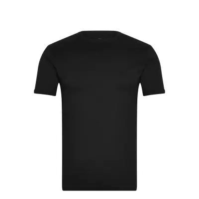 Bread & Boxers Crew-Neck Ribbed - Black - S